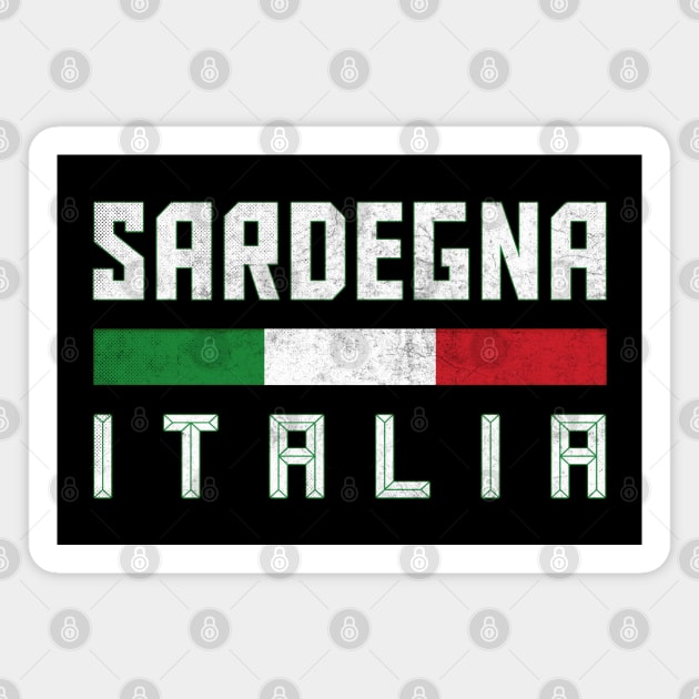 Sardegna / Italian Region Typography Design Magnet by DankFutura